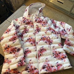 Time and Tru Floral Print Jacket